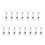 42Pcs Clear Double Sided Sign Clips Adjustable Rotatable Label Holders 2