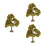 3Pcs Miniature Artificial Trees Green for Sand Table DIY Craft Scenery 5