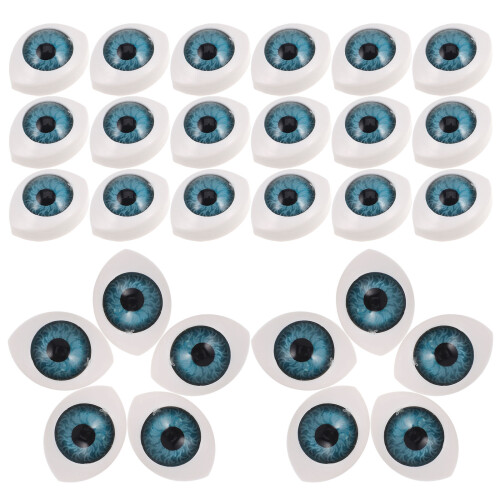 300Pcs Durable Resin Craft Eyes Oval Shape Multi Color for Dolls