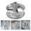 2Pièces Jante Arrière Mini Argent Aluminium Adaptée Scooter 7