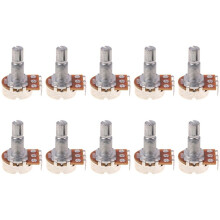 A500K Potentiometer Spline Small Pot E-Gitarre Bass Effektverstärker Tonvolumen 18 mm