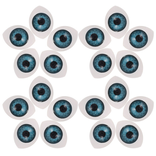 300Pcs Durable Resin Craft Eyes Oval Shape Multi Color for Dolls 2