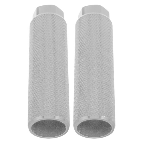 2Paires Repose-Pieds Aluminium Durable Argent Pour Scooter 1