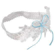 4Pcs Bride Lace Garters Elastic Bow Knot Wedding Leg Belts for Women