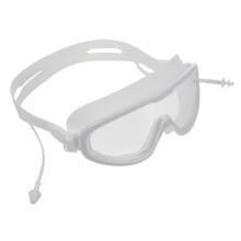 2Pcs Waterproof Swim Adult Silicone Goggles White