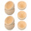 35Pièces Bols Bois Miniatures Beige Non Peints Pour DIY 3