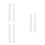 6Pièces Baguettes Acryliques Blanches Mallets Harmonie 4