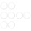 8Pcs Silicone Pressure Cooker Sealing Rings Kitchen Gaskets 7