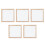 5Pièces Ensemble Cadres Bois Naturel Pour Papier DIY Coloré 8