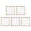 5Pièces Ensemble Cadres Bois Naturel Pour Papier DIY Coloré 5