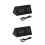 2Pcs Silent Black Wooden LED Alarm Clock with Temperature Sensor 4