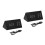 2Pcs Silent Black Wooden LED Alarm Clock with Temperature Sensor 5