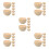 35Pièces Bols Bois Miniatures Beige Non Peints Pour DIY 6