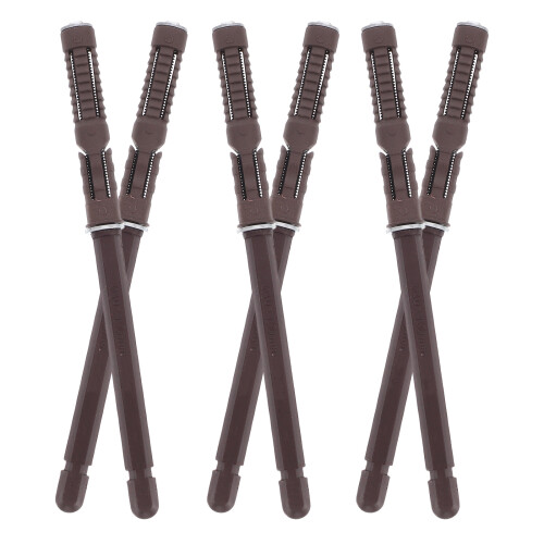 30Pcs Floating Shelf Brackets Heavy Duty Dark Brown Concealed Hardware