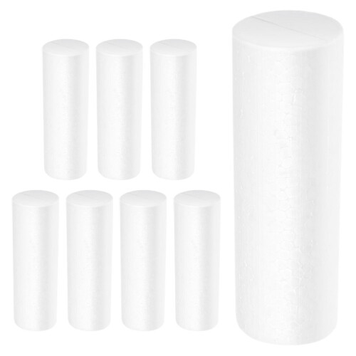 40 Pcs Polystyrene Foam Cylinders 15cm Craft Supplies 2