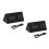 2Pcs Silent Black Wooden LED Alarm Clock with Temperature Sensor 6