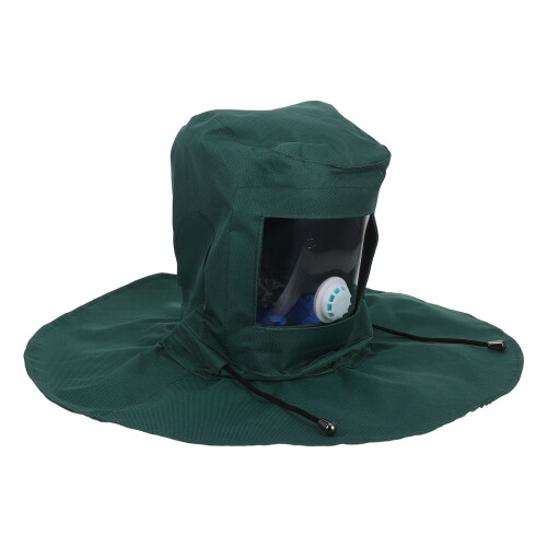 2Pièces Cagoule Masque Sablage Protection Durable Visibilité Claire 1