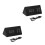 2Pcs Silent Black Wooden LED Alarm Clock with Temperature Sensor 9