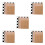 15Pcs Foldable Light Brown Chess Board Portable Dual-Sided Xiangqi Mat 4