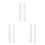 6Pièces Baguettes Acryliques Blanches Mallets Harmonie 5