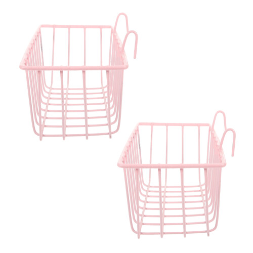 4Pièces Rose En Métal - Râtelier Pour Cage 2