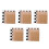 15Pcs Foldable Light Brown Chess Board Portable Dual-Sided Xiangqi Mat 7