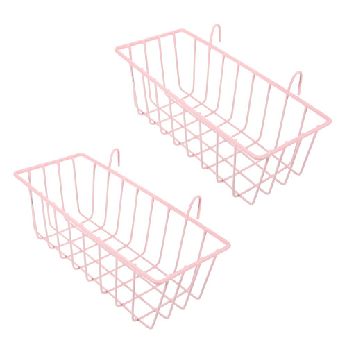 4Pièces Rose En Métal - Râtelier Pour Cage 1