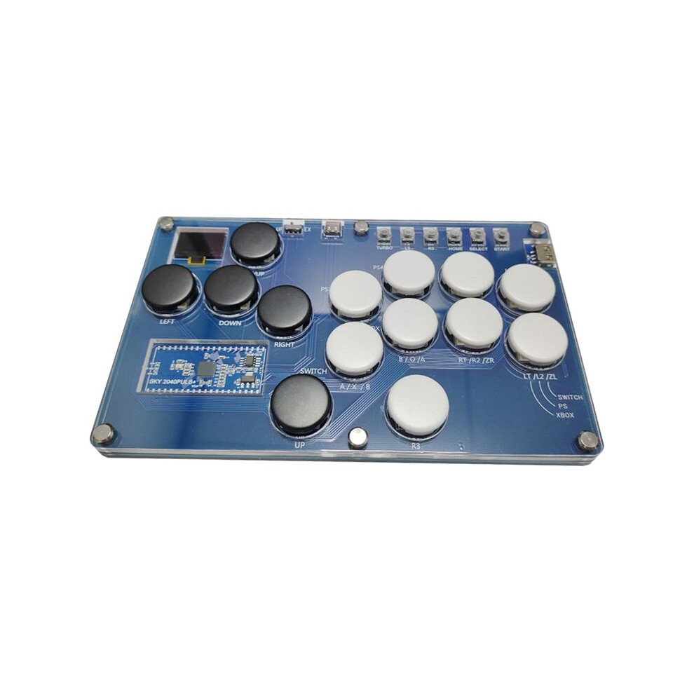 14Key Joystick Hitbox Keyboard Arcade Stick Controller For Ps4/Ps3//Steam Arcade Hitbox Controller Fight Sticks A Black/White 6033968133545