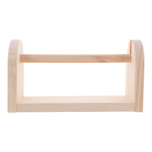 3Pcs Desktop Wooden Tape Holder Light Yellow Office Organizer