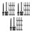 120Pcs Precision Keyboard Cleaning Brush Kit Anti Static Black 4