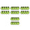 32Pièces Couvre-Hameçons Vert Compact – Protège Appât 4