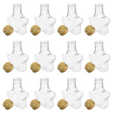 40Pcs Golden Star Fillable Ornaments Clear Plastic Xmas Drink Balls