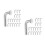 100Pcs Silver Steel Pallet Racking Drop Pins J Bolt Safety Clips 5
