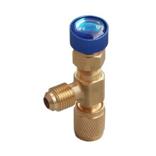 R22 R410 AC Valve 1/4 Inch Filler Joint A/C Refrigerant Valve Air Conditioning Repair and Fluoride Safety Adapter B