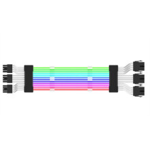 Cabo de Extensão de Fonte de Alimentação ARGB 3X8Pin Cabo de Extensão RGB da Placa-Mãe para Computador