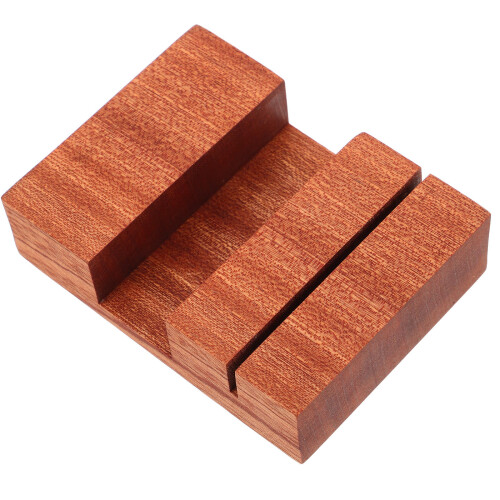 5Pcs Space-Saving Wooden Block Organizer and Cutting Board Stand