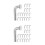 100Pcs Silver Steel Pallet Racking Drop Pins J Bolt Safety Clips 8