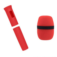 Estojo Protetor Elástico para Microfone Sem Fio, Capa Colorida para Alça, Protetor Anti-Queda para Acessórios de Palco Ktv A