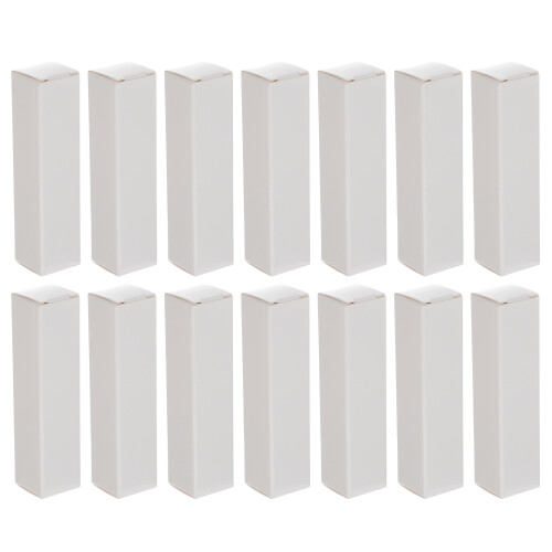 250Pcs White Kraft Paper Lip Balm Packaging Boxes Sturdy & Protective
