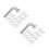 100Pcs Silver Steel Pallet Racking Drop Pins J Bolt Safety Clips 10