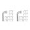 100Pcs Silver Steel Pallet Racking Drop Pins J Bolt Safety Clips 9