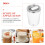 2Pcs Self Stirring Coffee Mug White ABS Stainless Steel for Kitchen 10