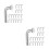 100Pcs Silver Steel Pallet Racking Drop Pins J Bolt Safety Clips 4