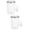2Pcs Self Stirring Coffee Mug White ABS Stainless Steel for Kitchen 9
