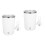 2Pcs Self Stirring Coffee Mug White ABS Stainless Steel for Kitchen 6