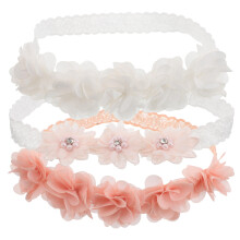 15Pcs Girls Flower Headbands Elastic Fabric Hairband for Baby and Kids