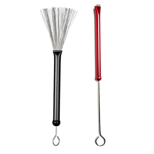 2 Pack Percussion Brushes, Professional Wire Brushes, Jazz Drum Brushes, Percussion Drum Brushes 1
