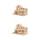 2Ensembles Puzzle Cabane En Bois Décor DIY Mini Villa Kaki 8