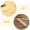 4Pcs Light Brown Wooden Muddler for Grinding Ergonomic Cocktail Tool 8