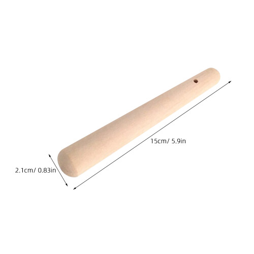 4Pcs Light Brown Wooden Muddler for Grinding Ergonomic Cocktail Tool 2